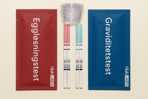 20 Eggløsningstest + 5 Graviditetstest strips + 5 Engangskopper : Testsett